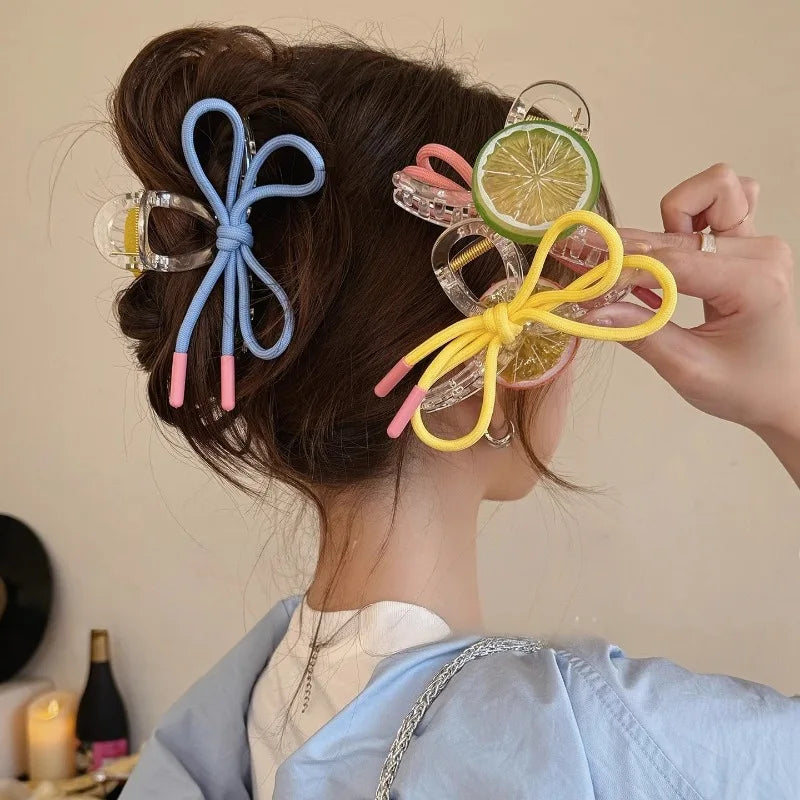 Hair Claw Clip Lemon Yellow — Swuffy