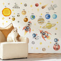 Cartoon Space Galaxy Rocket Wall — Swuffy