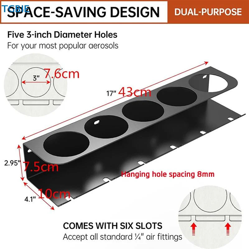 Wall-Mount Spray Can Rack — Swuffy