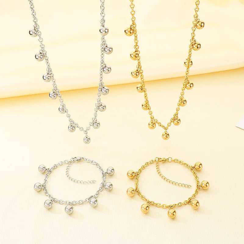 Steel Necklace & Bracelet Set — Swuffy