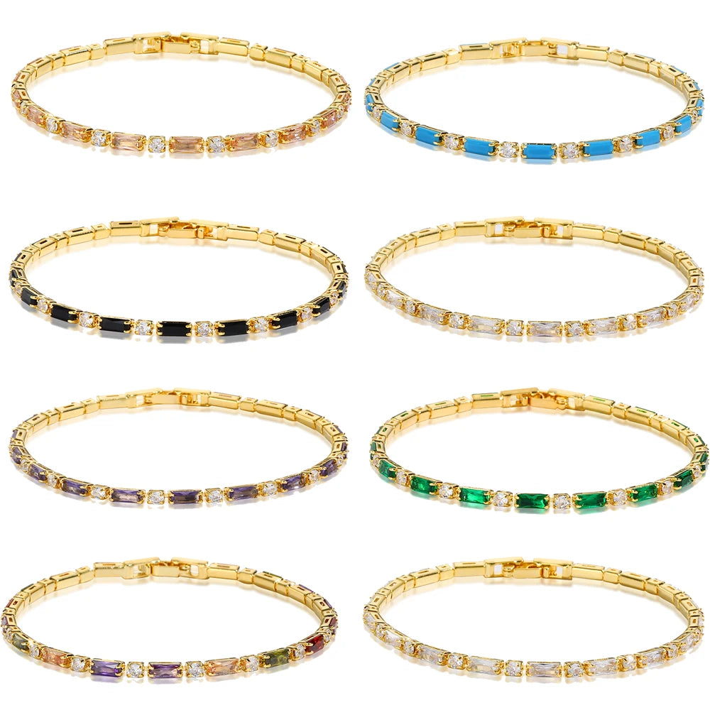 Tennis Bracelets Rainbow Cz Crystal — Swuffy