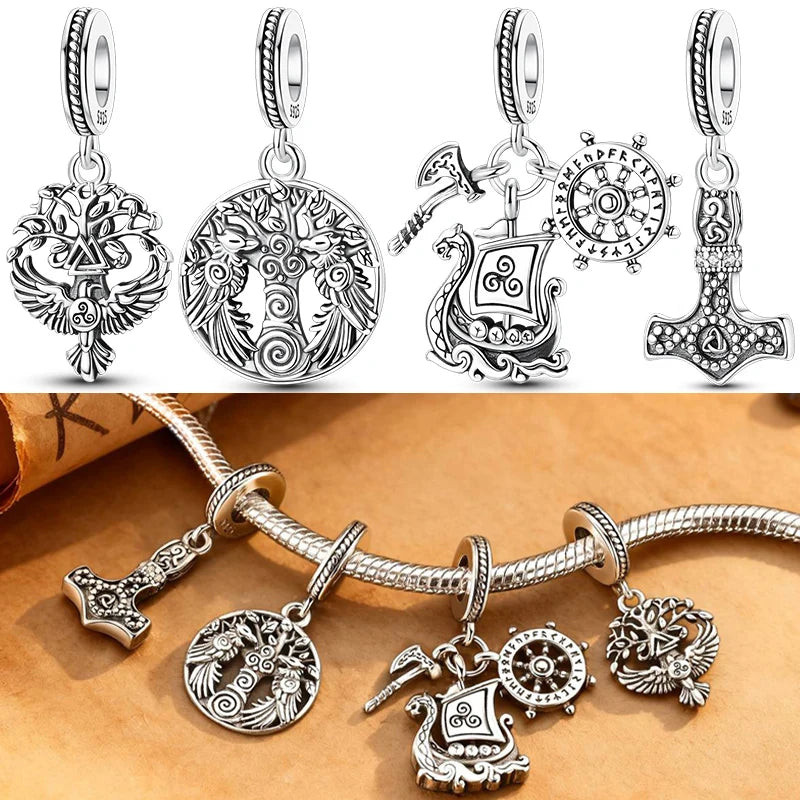 Sterling Silver Charms Bead Norse — Swuffy