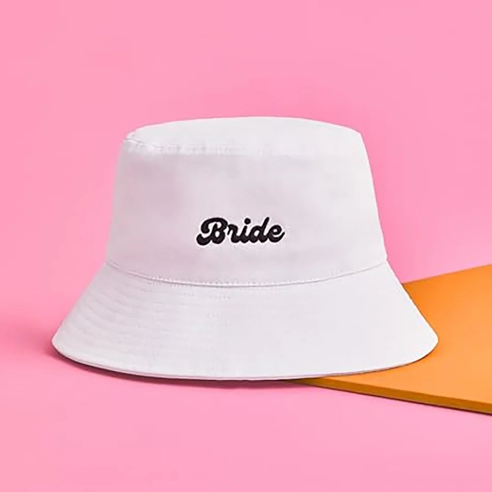Bride White Bucket Hat Wedding — Swuffy