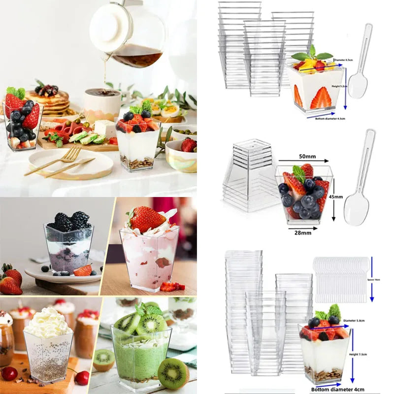 Clear Dessert Cups Set — Swuffy