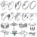 Silver Ring Sparking Sun Moon — Swuffy