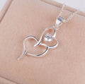 Sterling Silver Necklace Heart Pendant — Swuffy