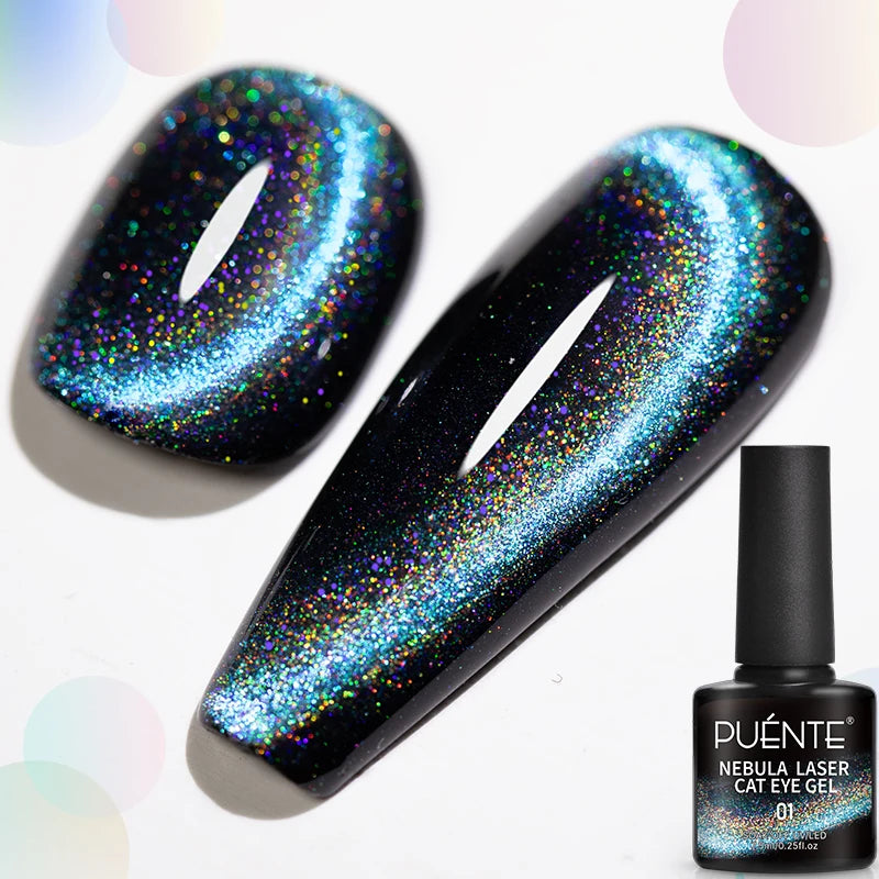 Blue Holographic Rainbow Cat Eye — Swuffy
