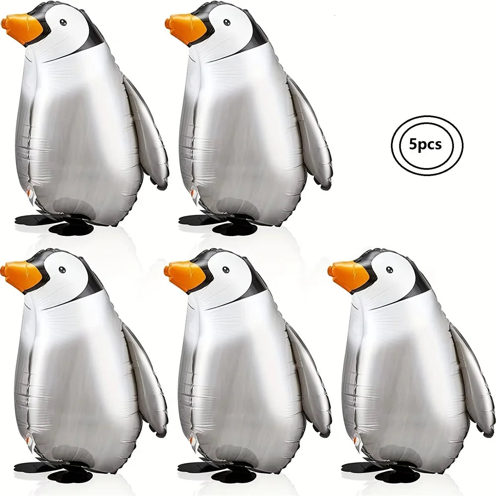 Walking Standing Penguin Aluminum Balloon — Swuffy