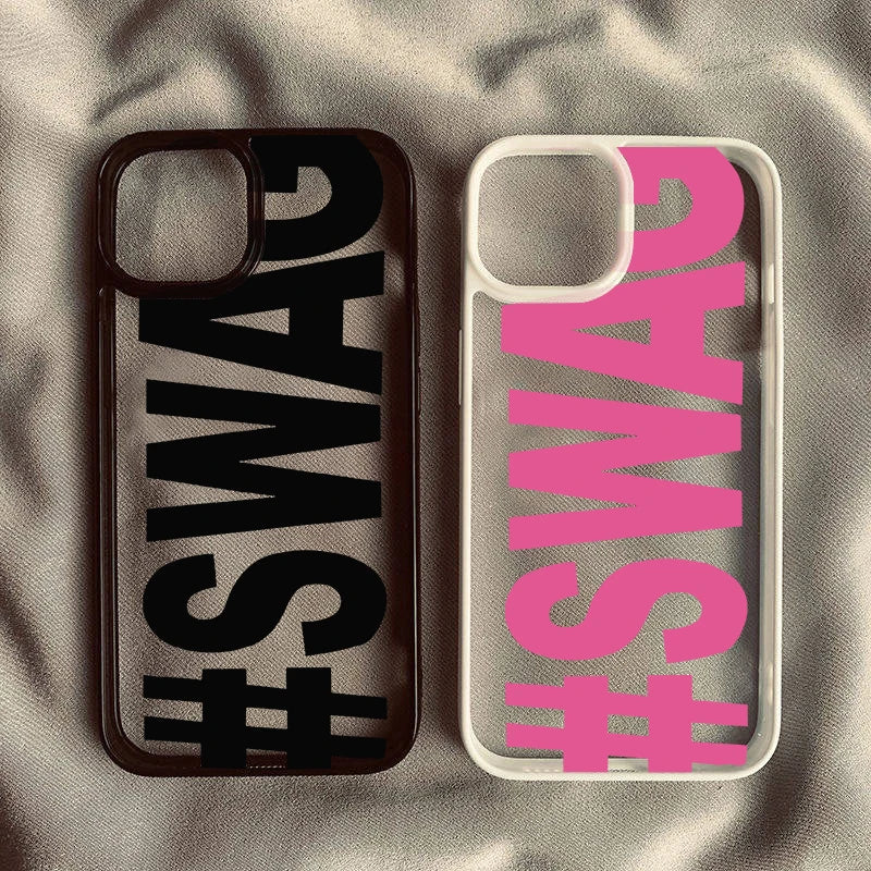 Pink Letters Swag Phone Case — Swuffy
