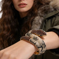 Wild Glam Snakeskin Snake Cuff — Swuffy