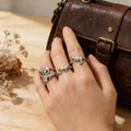 Silver Plated Retro Dinosaur Ring — Swuffy