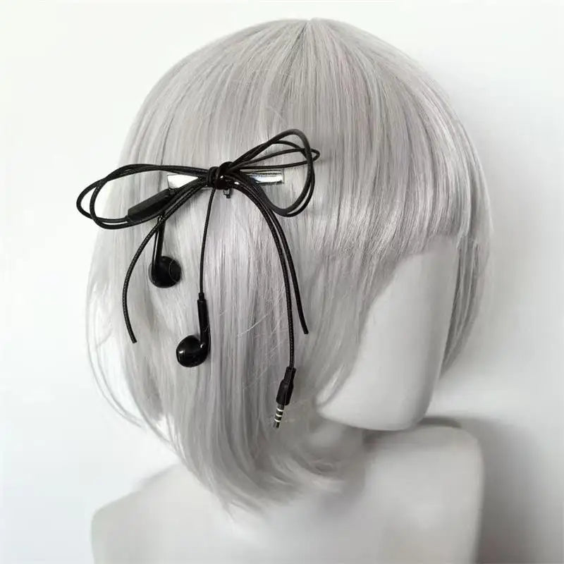 Korean Headphone Wire Bow Hair — Swuffy