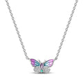 Sterling Silver Butterfly Zircon Necklace — Swuffy