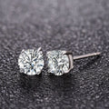 Fine Sterling Silver Diamond Stud — Swuffy