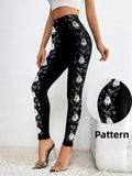 Side Silver Rose Print Shiny — Swuffy