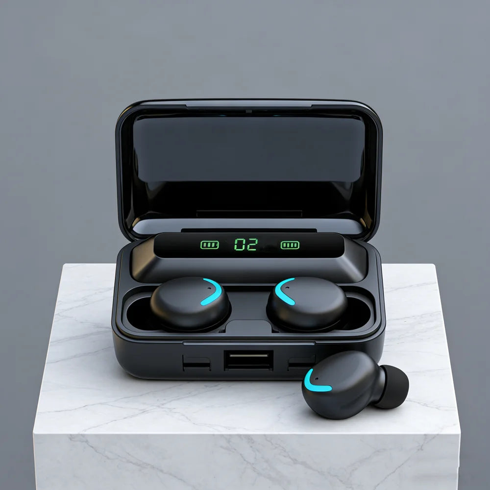Wireless Earphones LED Dislpaly Binaural — Swuffy