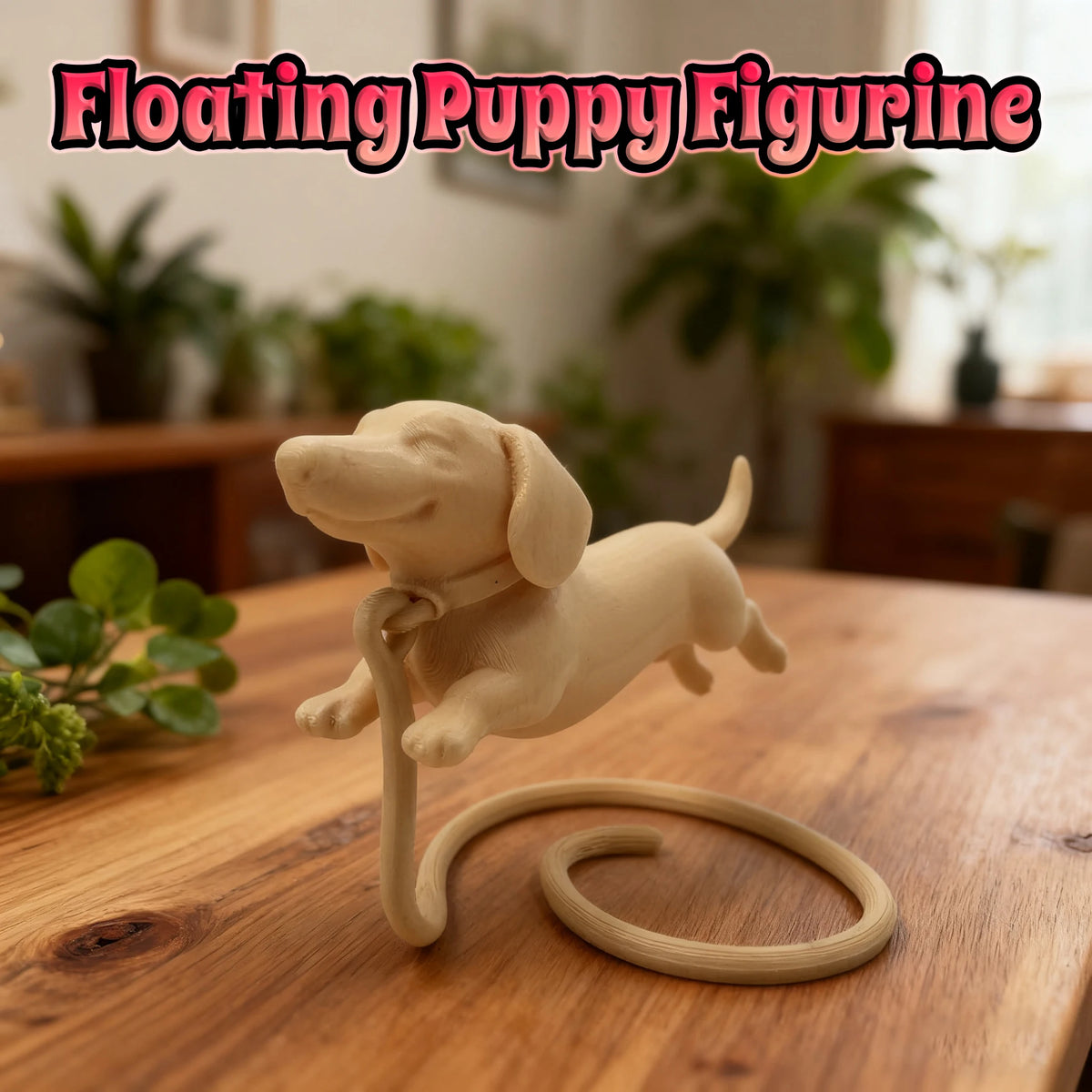 Floating Dachshund Figurine Suitable Warm — Swuffy