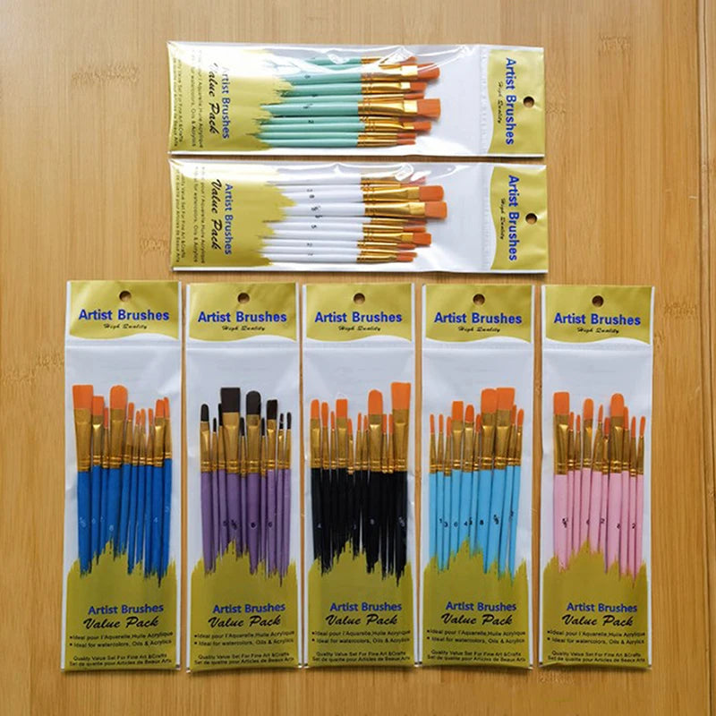 Painting Brushes Art Round Flat — Swuffy