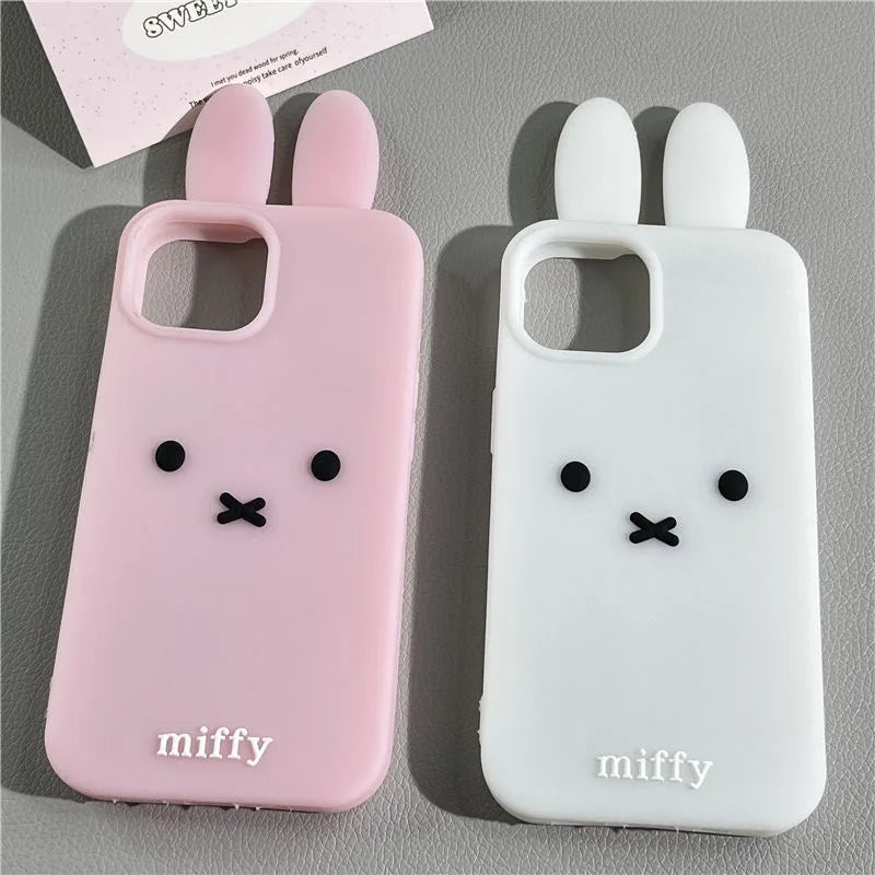 Pink White Miffy Silicone Soft — Swuffy