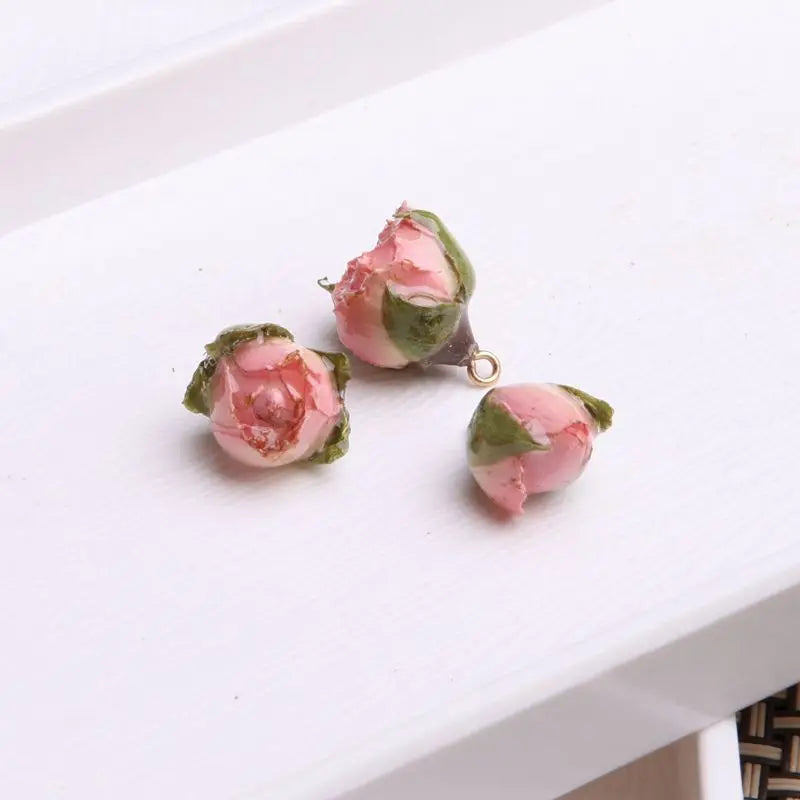Natural Rose Flower Pendant Necklaces — Swuffy