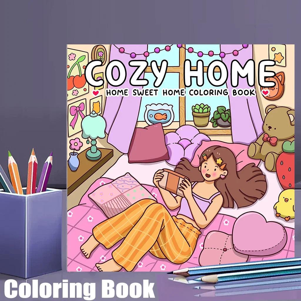Pages Cozy Home Coloring Book — Swuffy