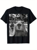 Capybara Selfie Print Meme Shirt — Swuffy