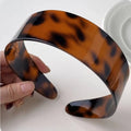 Leopard Print Headband Fashionable Wide — Swuffy