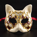 Children Checkered Party Mask Cat — Swuffy