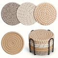 Boho Cotton Woven Drink Coasters — Swuffy