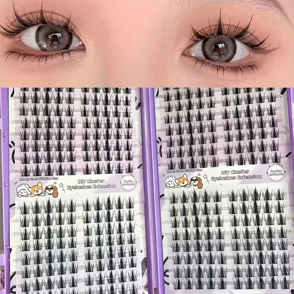 Manga Eyelash Cluster Sharp Length — Swuffy