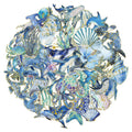 Golden Marine Life Cartoon Stickers — Swuffy