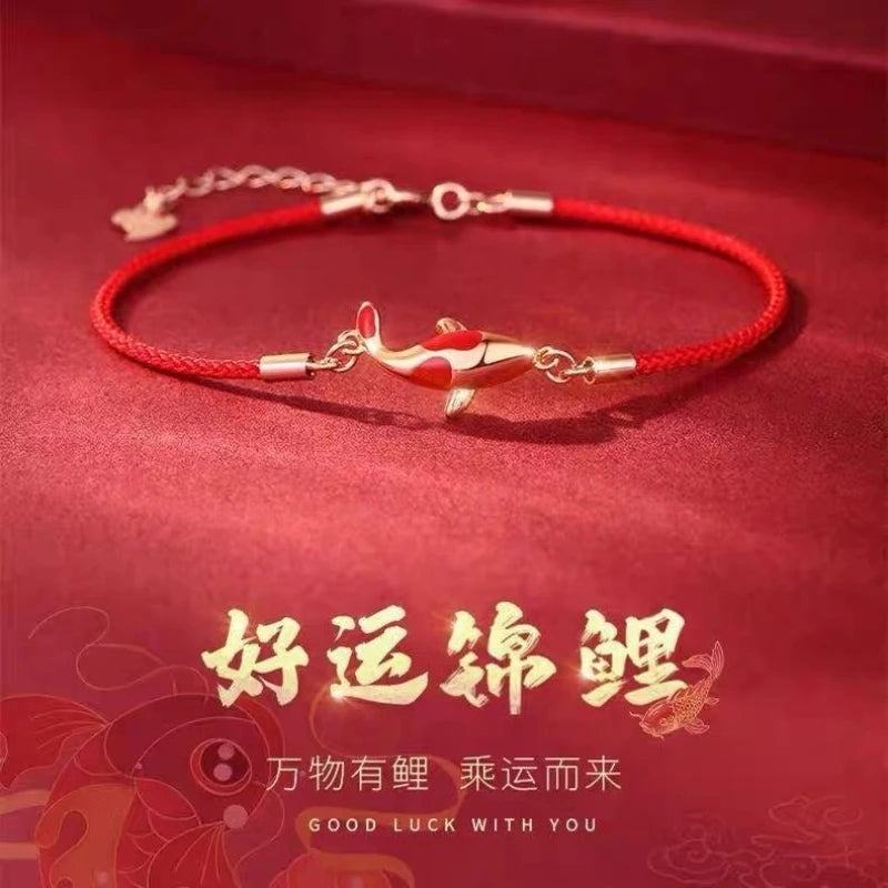 Lucky Koi Red String Bracelet — Swuffy