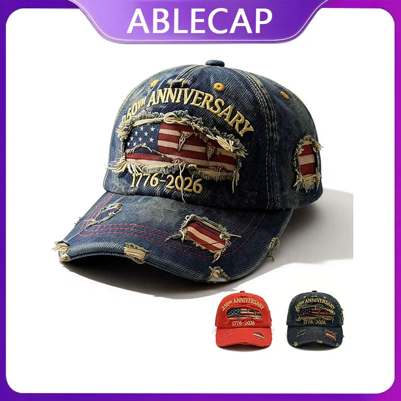 Ablecap Anniversary Baseball Cap Distressed — Swuffy