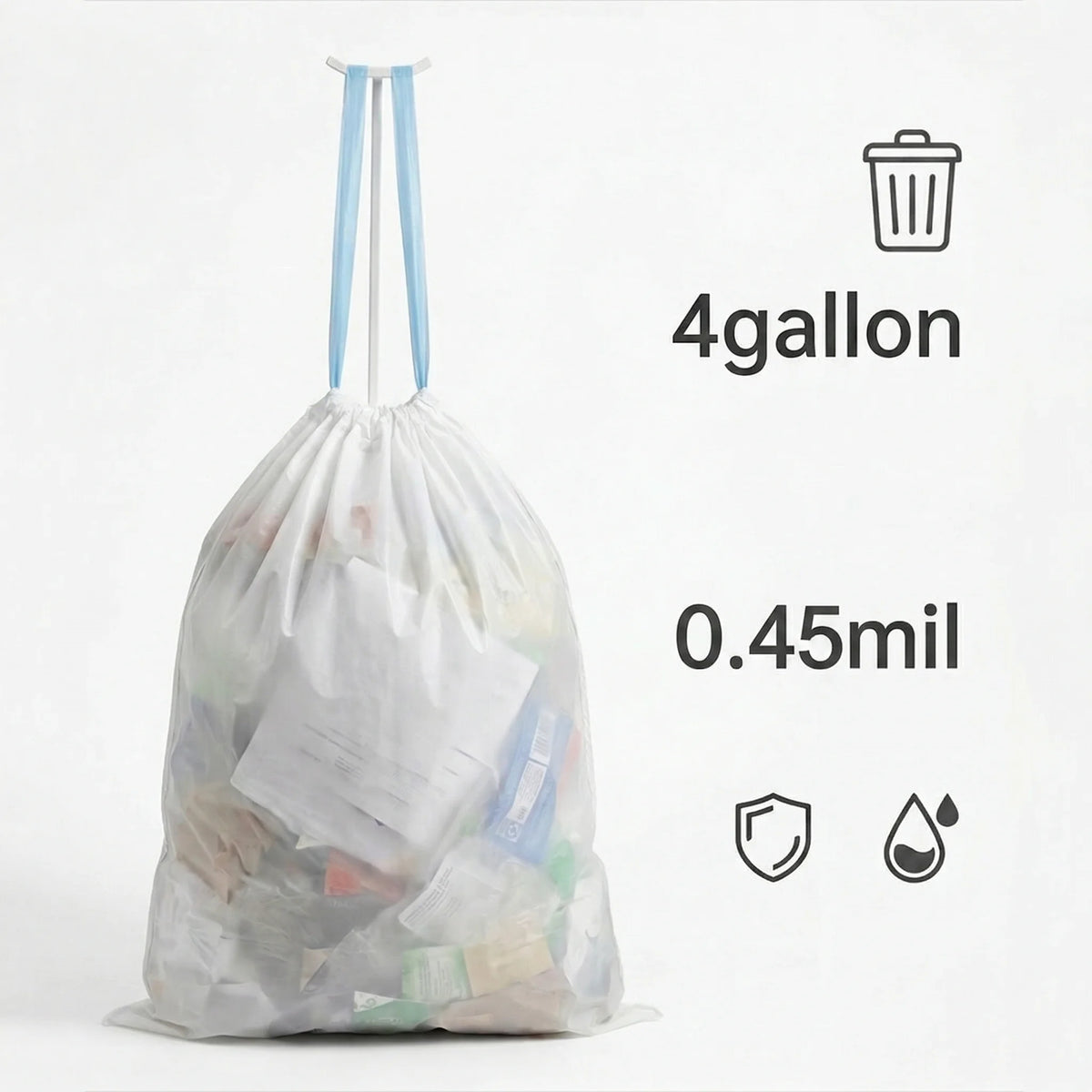 Drawstring Garbage Bags Cm Suitable — Swuffy