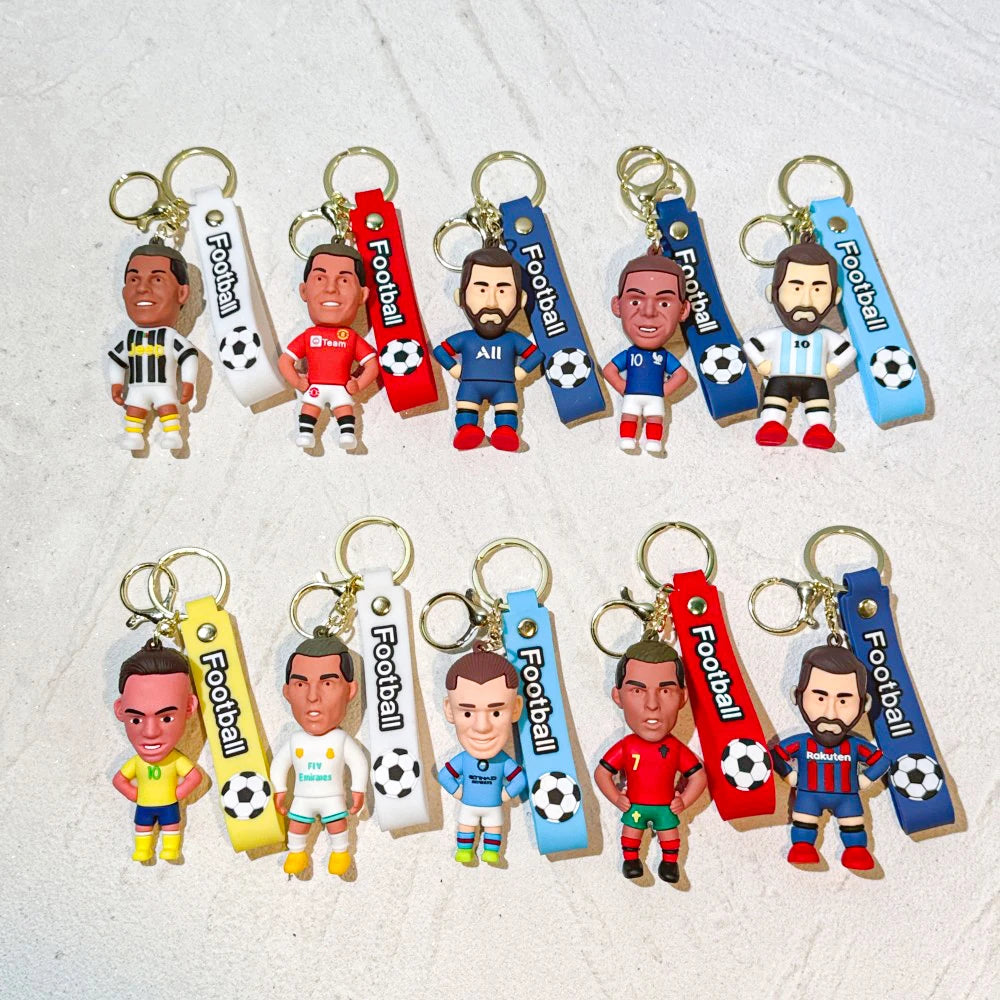 Pvc Cartoon Football Player Keychain — Swuffy