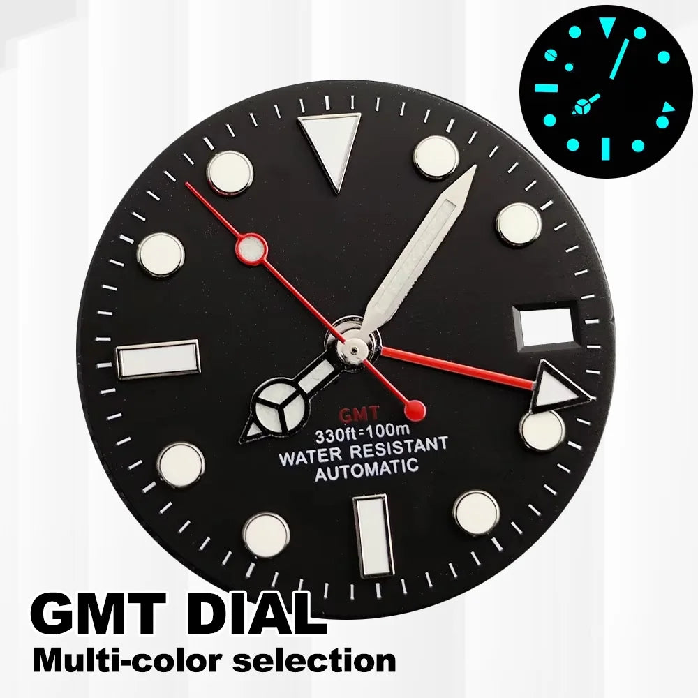 Watch Dial Gmt Movement Black — Swuffy