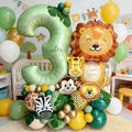 Lion Giraffe Balloon Olive Green — Swuffy