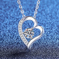 Sterling Silver Necklace Heart Pendant — Swuffy