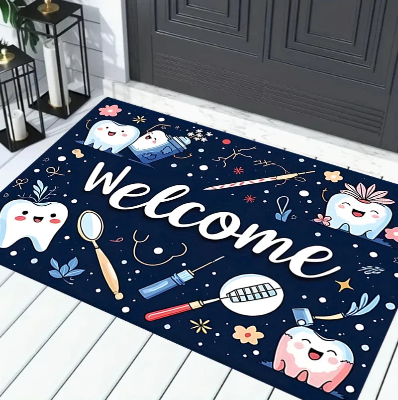 Dental Theme Pattern Door Mat — Swuffy
