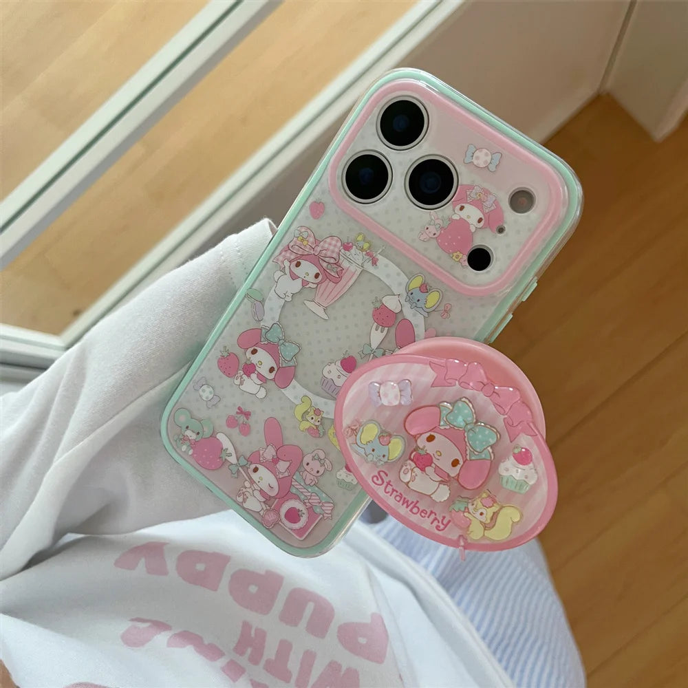 Kawaii Cartoon Rabbit Magnetic Phone — Swuffy