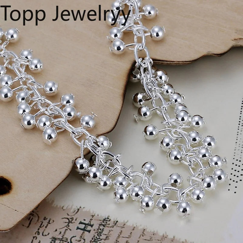 Silver Charm Bead Bracelet — Swuffy