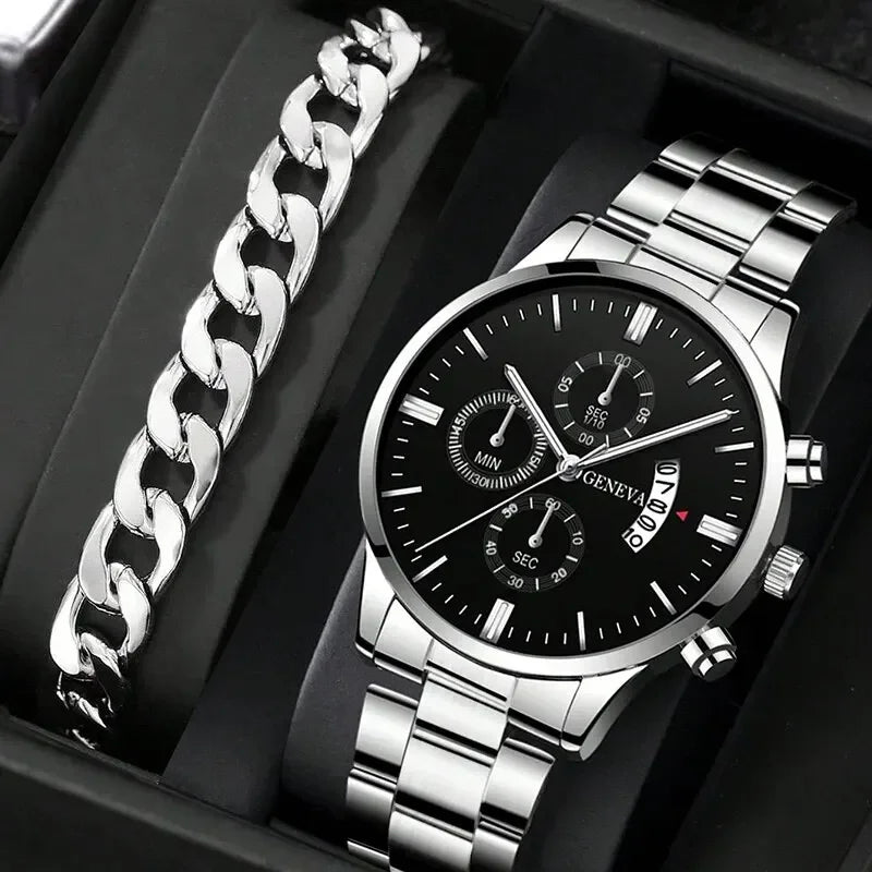 Business Geneva Calendar Watch Personalized — Swuffy