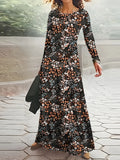 Long Sleeve Floral Print Dress — Swuffy