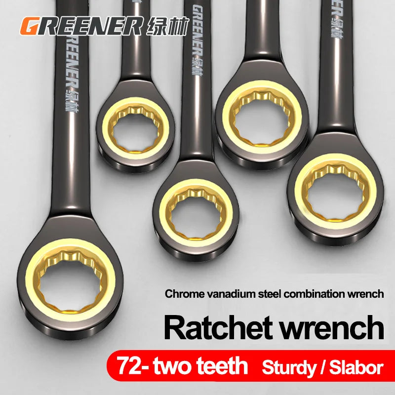 Greenery Ratcheting Combination Wrench Metric — Swuffy
