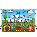 Pixel Game Happy Birthday Banner — Swuffy