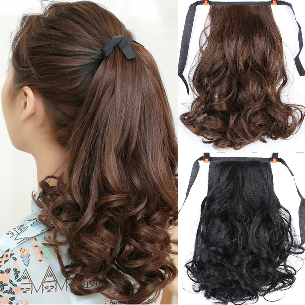 Synthetic Ponytail Hairpiece Short Curly — Swuffy