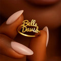 Custom Two Name Rings Gold — Swuffy