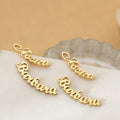Personalized Name Earrings Woman Custom — Swuffy