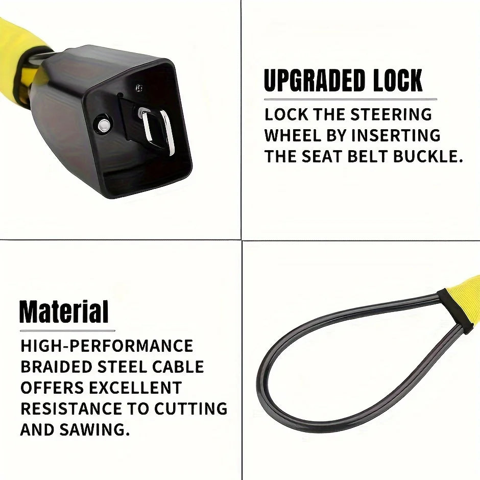 Car Steering Wheel Locking Rope — Swuffy