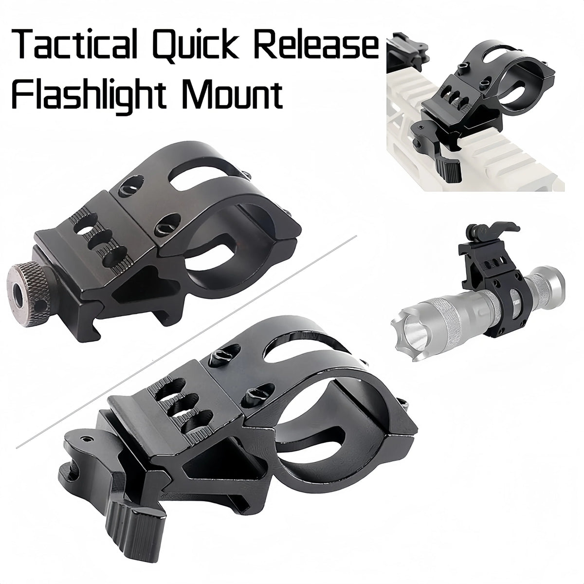 Offset Flashlight Mount Quick Release — Swuffy
